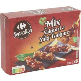Brochettes mix Yakitori & Yaki Tsukune (200g)