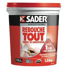 Enduit mural de rebouchage rebouche tout pâte (1,5kg)