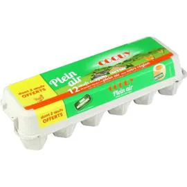 Oeufs moyens plein air (x12)