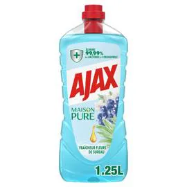 AJAX Nettoyant Ménager Maison Pure Fraîcheur Fleurs de Sureau 1,25l