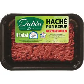 Viande hachée pur boeuf 15% MG Halal (650g)