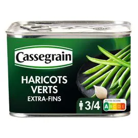CASSEGRAIN Haricots verts extra-fins cueillis main 390g
