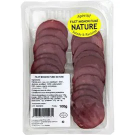 Filet mignon fumé nature (100g)