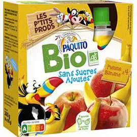 Purée pomme banane sans sucres ajoutés BIO (4x90g)