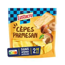 LUSTUCRU Pâtes Fraîches Girasoli Cèpes Parmesan 250g