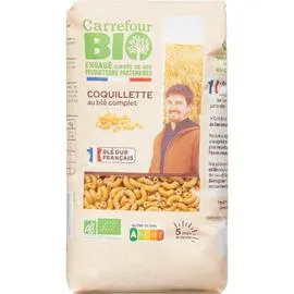 CARREFOUR BIO Coquillette bio au blé complet 400g