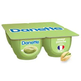 DANONE, DANETTE Crème dessert pistache 4x125g