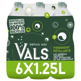 Eau gazeuse minérale naturelle (6x1,25l)
