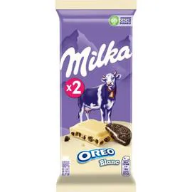 Tablette de chocolat blanc aux éclats de biscuit Oreo (2x100g)