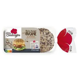 Pain burger avoine et graines (250g)
