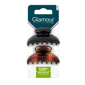 Pinces à Cheveux Noir et Marron (x2)