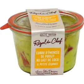 Plat cuisiné poulet lait de coco légumes (260g)