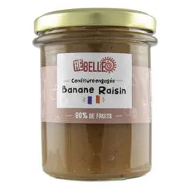 RE-BELLE Re-belle Confiture Banane et Raisin 230g