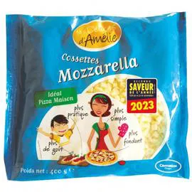 LES DELICES D'AMELIE Mozzarella pour Pizza 400g