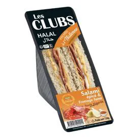 Sandwich salami épicé et fromage fumé (130g)