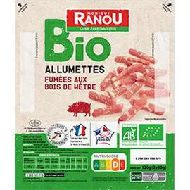 MONIQUE RANOU BIO Allumettes fumées Bio 2x60g