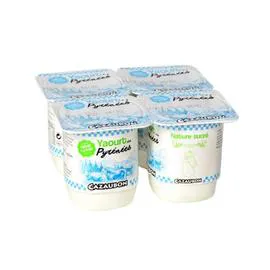 Yaourt nature sucré (4x125g)