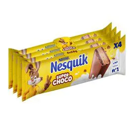 NESQUIK Barre Chocolatée Super Choco 4x28g