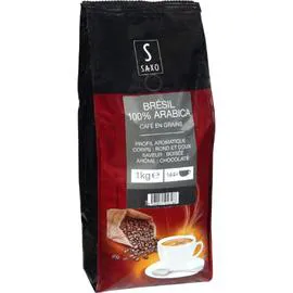 Café grains Brésil 100% arabica (1kg)