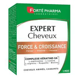 Complément Alimentaire Expert Cheveux Force et Croissance Complexe à la Kératine 3A (72g)