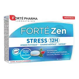 Complément Alimentaire Forté Zen Stress 12H au Magnésium et aux 3 plantes Adaptogènes (x20)