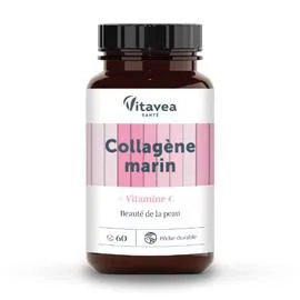 Complément Alimentaire Collagène Marin Vitamine C Beauté de la Peau (x60)