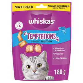 Friandises pour chat saveur saumon maxi pack (180g)