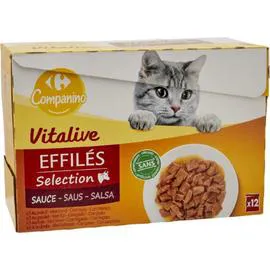 Effilés pour chat en sauce aux viandes (12x85g)