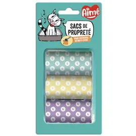 Sacs de propreté pour chat (x3)