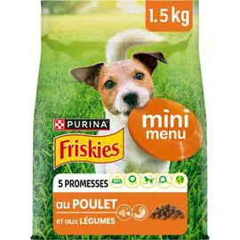 FRISKIES Mini menu pour chien au poulet et aux légumes 1,5kg