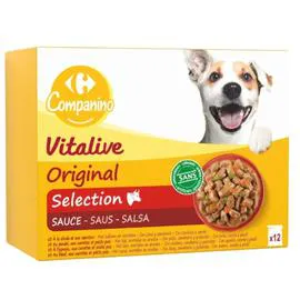 Emincés pour chien en sauce aux viandes (12x100g)