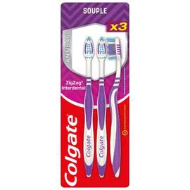 Brosse à Dents Zig Zag Interdentaire Souple (x3)