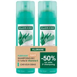 Shampooing Sec Purifiant Teinté à l'Ortie et Vitamine E Cheveux Gras (300ml)