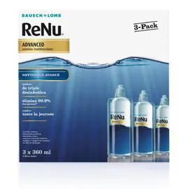 Désinfectant Lentilles de Contact Renu Advanced (3x360ml)