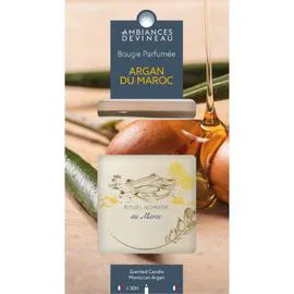Bougie ovale avec couvercle Argan du Maroc (l'unité)