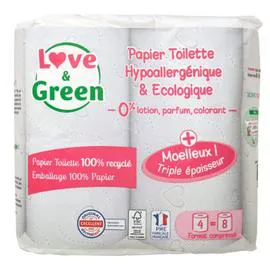Papier Toilette Hypoallergénique et Eco (x4)