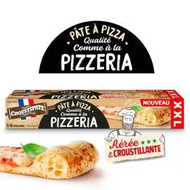 CROUSTIPATE Pâte à Pizza XXL Prête à Dérouler 500g