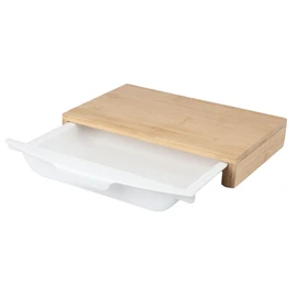 Planche à découper avec bac récupérateur en plastique