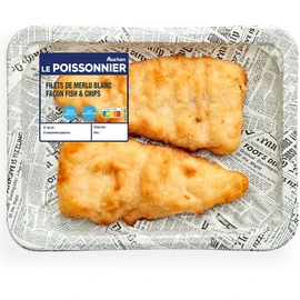Filets de merlu blanc façon fish & chips (200g)