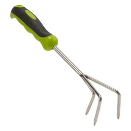 Griffe de jardin à 3 dents en acier inoxydable - 33 x 9cm
