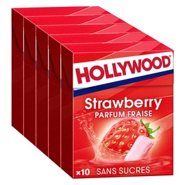 Chewing-gums à la fraise sans sucres (5x14g)