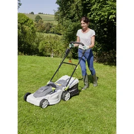 Tondeuse à gazon électrique - 2000W - 42cm - Mulching avec bac rigide - Gris