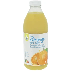 Jus d'oranges sans pulpe (1l)