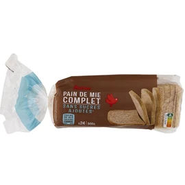 Pain de mie complet sans sucres ajoutés (500g)