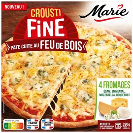 Pizza feu de bois 4 fromages (400g)