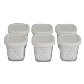 Lot de 6 pots de yaourt XF1001E1 - Blanc
