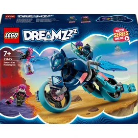 DREAMZzz 41479 - Le Chat-moto de Zoey - Jouet d'Activité et de Développement pour Enfants dès 7 Ans avec 2 Minifigurines - Transformez un Animal en Moto