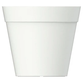 Pot horticole 30 cm blanc crème
