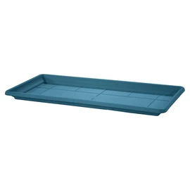 Plateau L57 cm en plastique pour jardinière rectangulaire 60 cm - Bleu orage