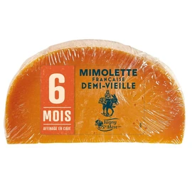 Mimolette française demi vieille 6 mois d'affinage en cave (165g)